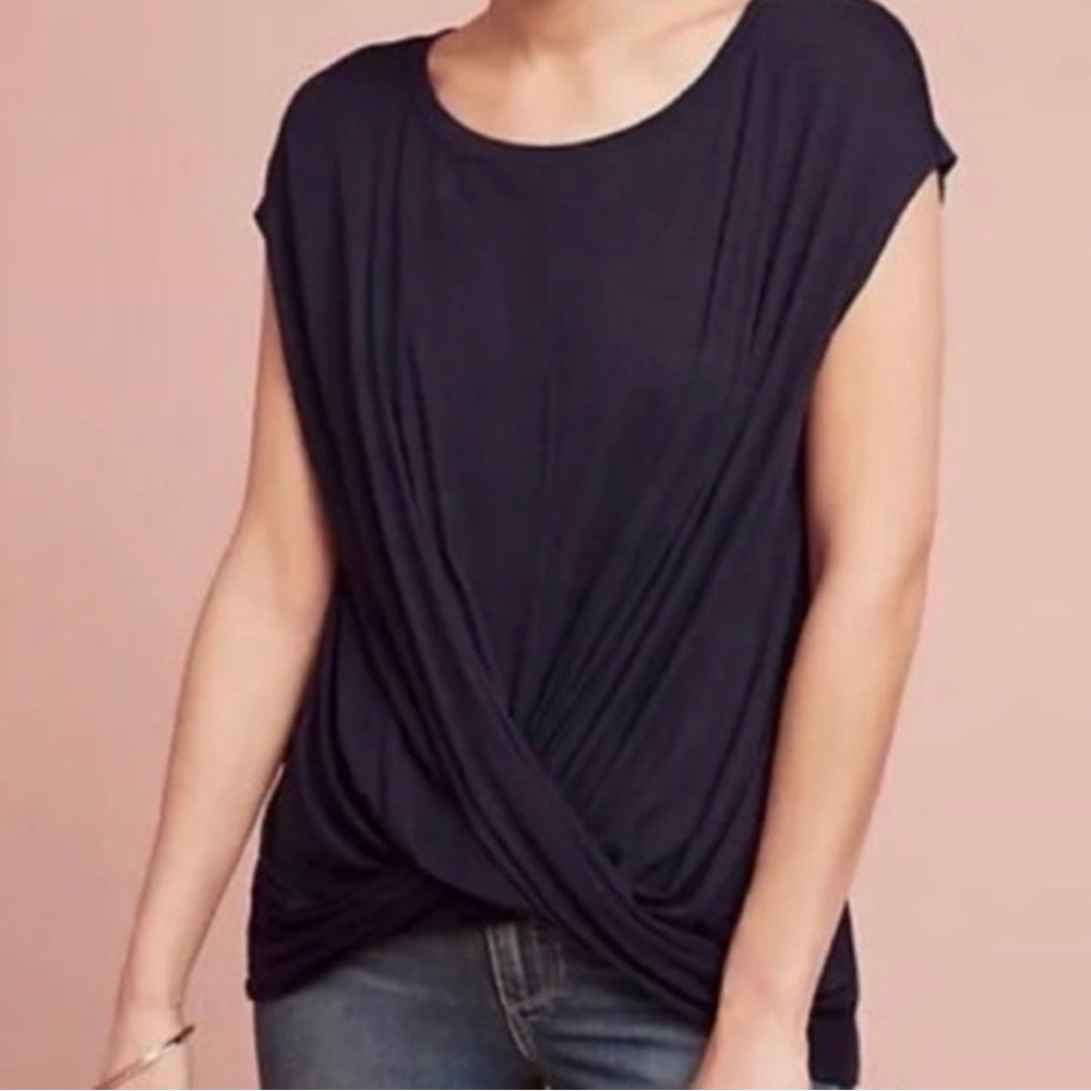 BAILEY 44 | Joanna Twist Top Navy Medium EUC Cotton